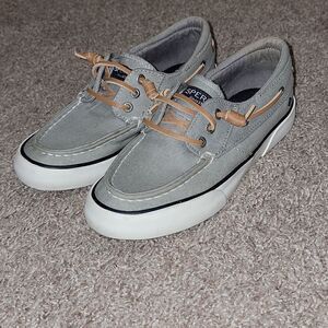 Sperry Top-Sider Womens Pier Loop Gray Womens Boat Shoes Memory Foam Size 5